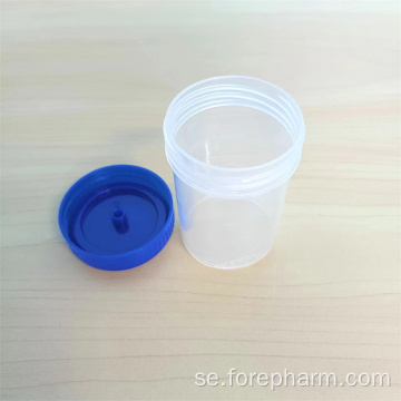 Engångs steril urin- och avföringsbehållare/provkopp